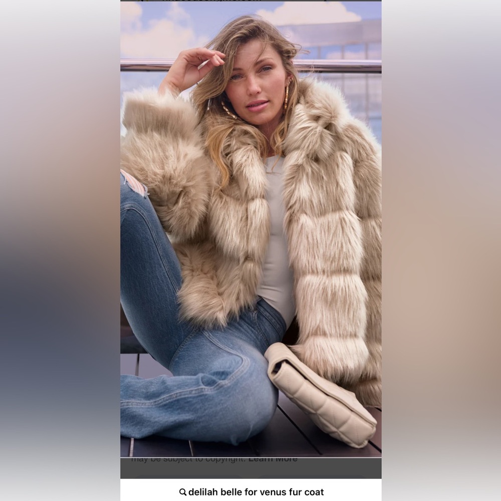 Luxurious Faux Fur Jacket by Delilah Belle for Venus